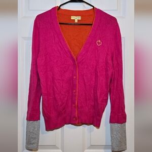 Pink and orange Princess Vera Wang Cardigan size L